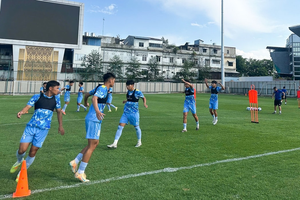 U19 Việt Nam tích cực tập luyện chuẩn bị cho lượt trận thứ 2 bảng A giải U19 Đông Nam Á 2026.