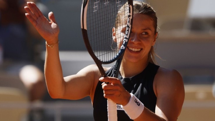 Maja Chwalinska ăn mừng chiến thắng tại Roland Garros 2026