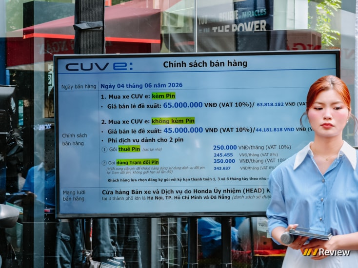 Màn hình và các tiện ích trên Honda CUV e: