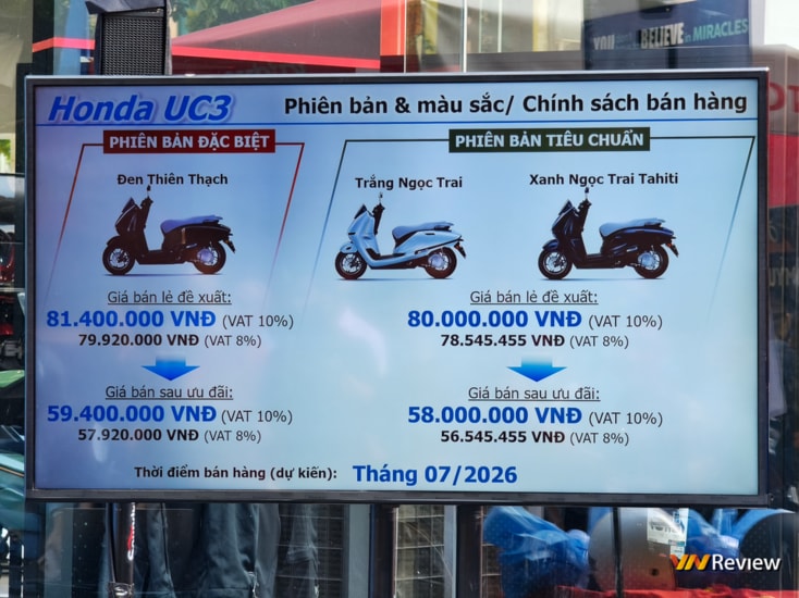 Động cơ và hệ thống truyền động trên Honda UC3