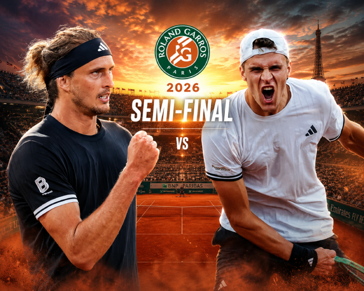 Zverev đối đầu Mensik tại bán kết Roland Garros 2026