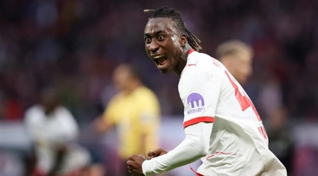 Liverpool tiếp cận tài năng trẻ Yan Diomande của RB Leipzig
