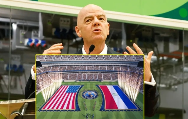 FIFA thay đổi nghi thức chào cờ tại World Cup 2026 với concept 360 độ quanh vòng tròn giữa sân.