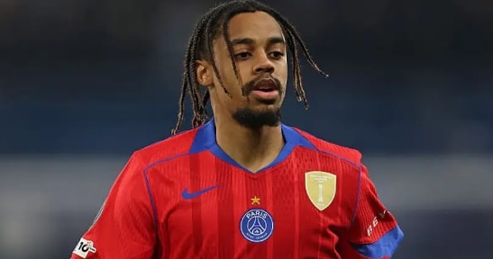 Bradley Barcola trong màu áo PSG