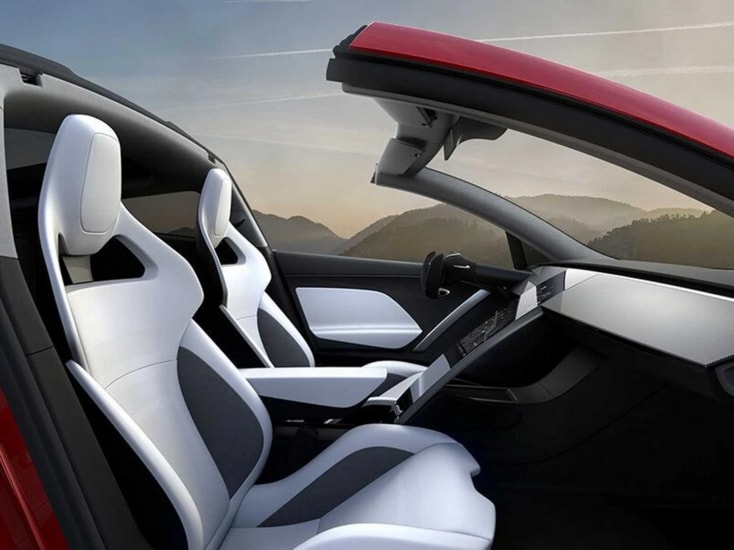 Nguyên mẫu Tesla Roadster thế hệ mới với thiết kế khí động học ấn tượng