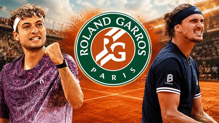Alexander Zverev và Flavio Cobolli so tài tại chung kết Roland Garros