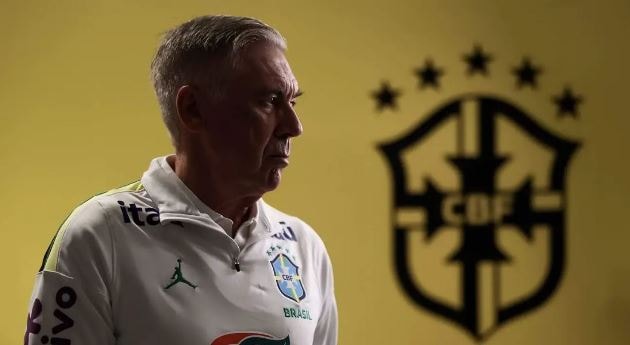 Carlo Ancelotti trong vai trò huấn luyện viên trưởng Đội tuyển Brazil tại World Cup 2026