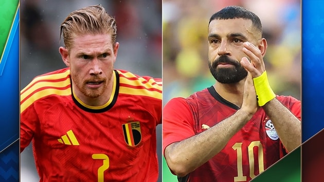 De Bruyne và Salah sẽ có màn đối đầu lịch sử tại World Cup 2026