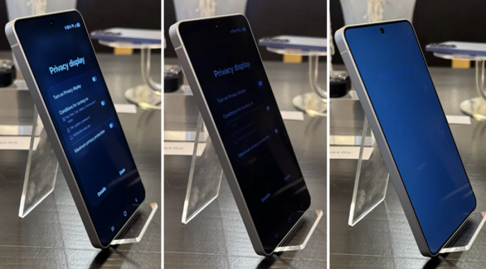 Giao diện điều khiển tính năng Privacy Display trên One UI