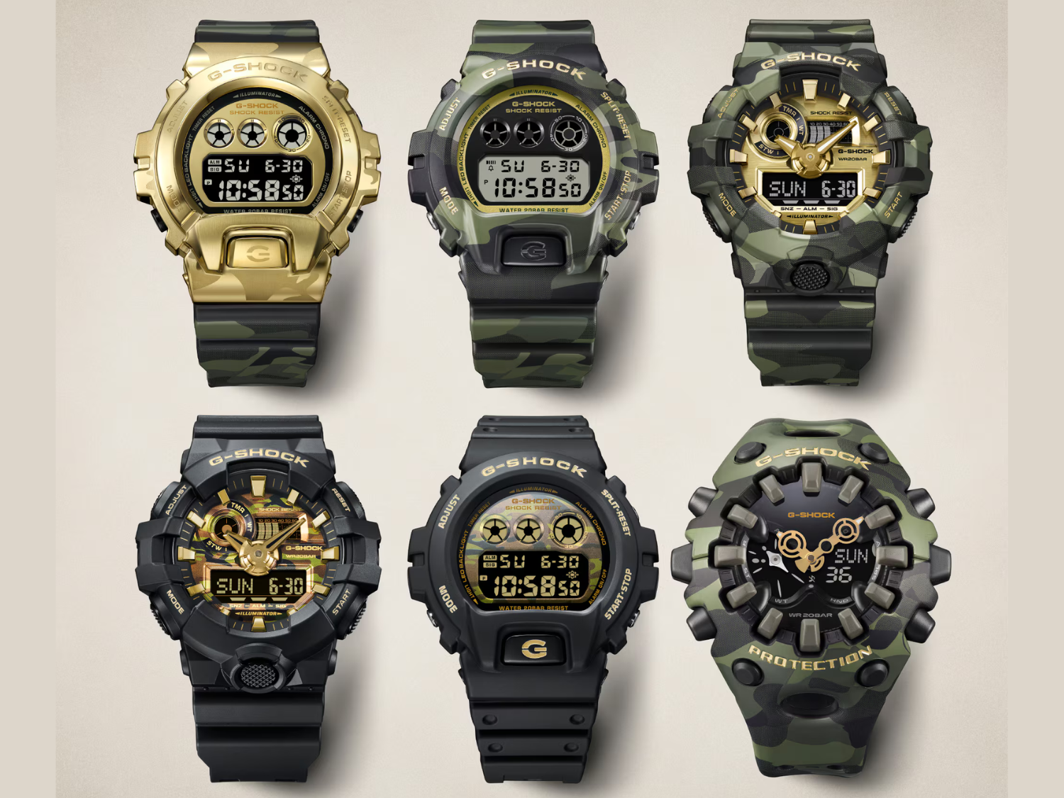 Bộ sưu tập Casio G-Shock Bold Camo mới ra mắt tại Mỹ.