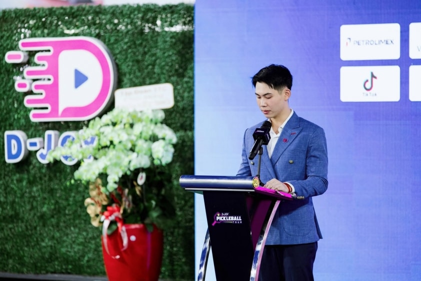Chủ tịch D-Joy Đặng Quang Anh phát biểu khai mạc