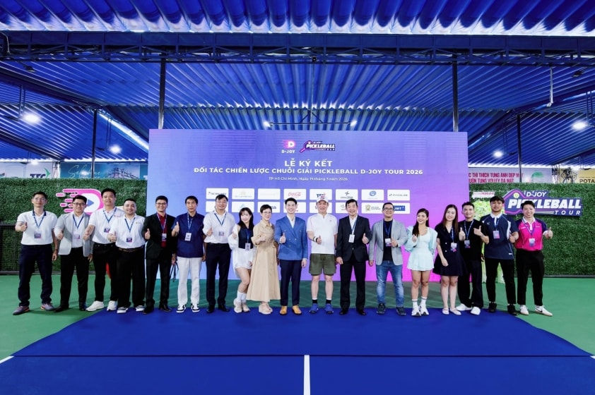 Lễ ký kết đối tác chiến lược giải Pickleball D-Joy Tour 2026