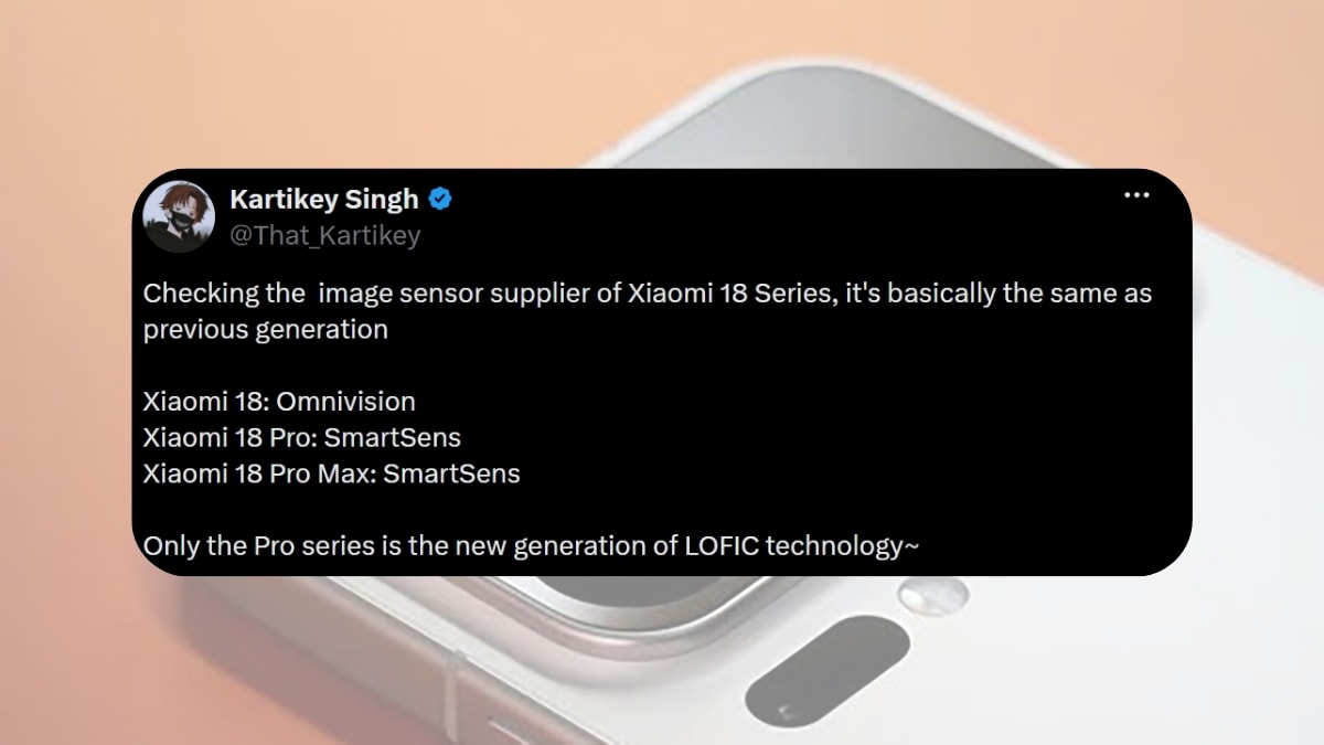 Thế hệ cảm biến LOFIC mới được kỳ vọng sẽ xuất hiện trên Xiaomi 18 series