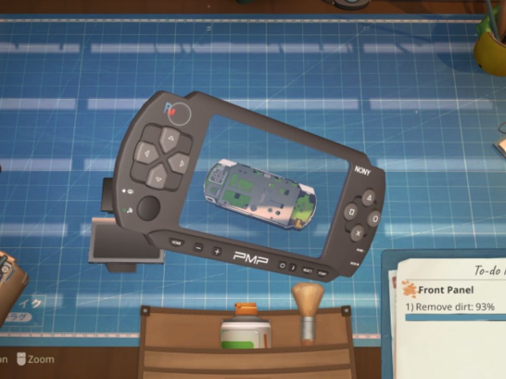 Giao diện sửa chữa thiết bị trong game ReStory: Chill Electronic Repairs
