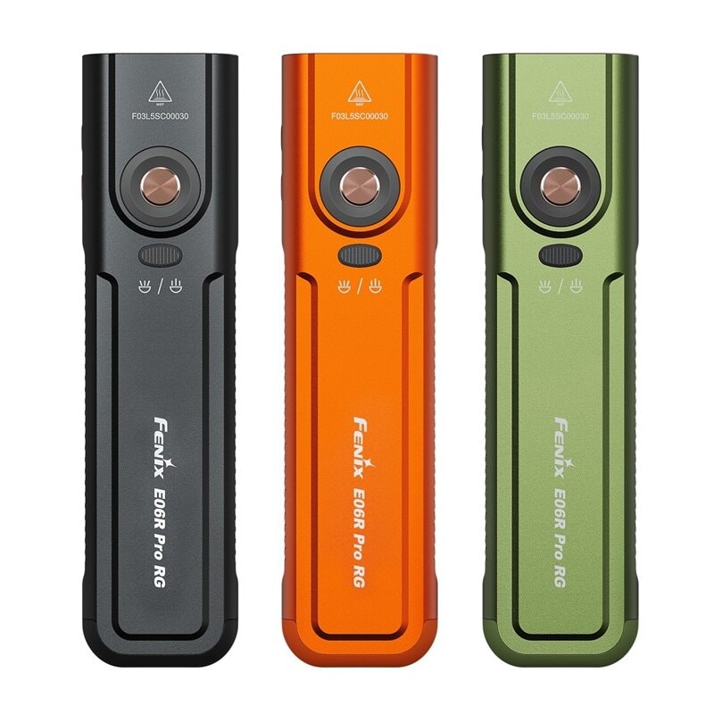 Fenix E06R Pro RG: Thiết kế của đèn pin không thay đổi so với phiên bản E06R Pro