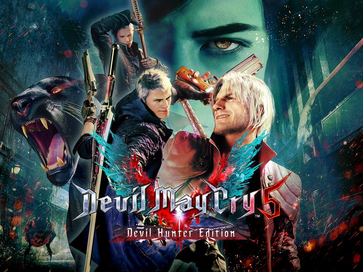 Hình ảnh quảng bá chính thức cho phiên bản Devil May Cry 5 Devil Hunter Edition của Capcom.