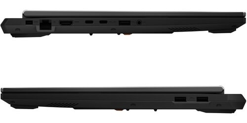 Các cổng kết nối trên Asus TUF Gaming F16 bao gồm HDMI 2.1 và Thunderbolt 4