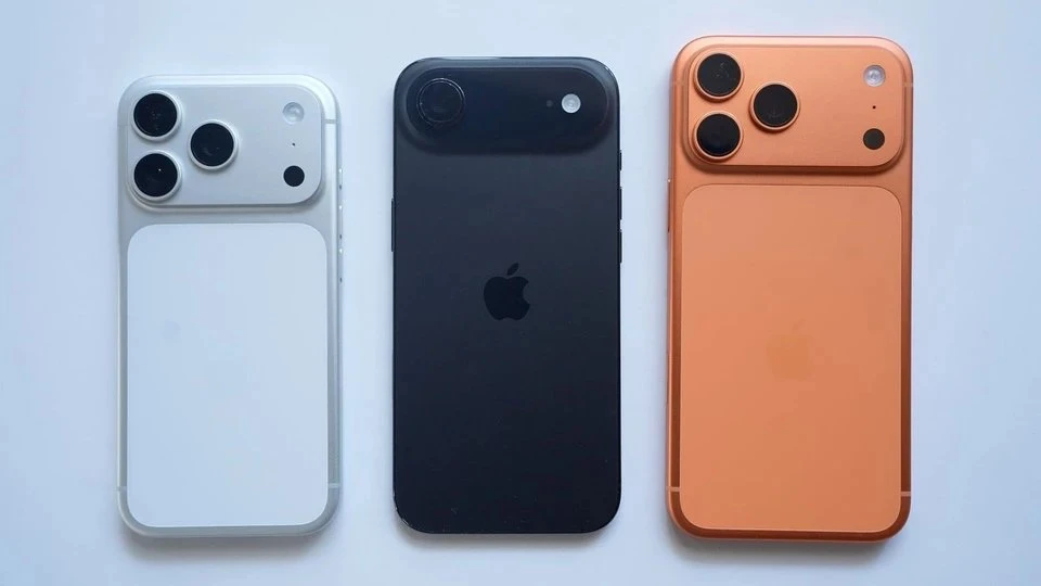 So sánh kích thước giữa iPhone 17 Pro và phiên bản siêu mỏng iPhone Air