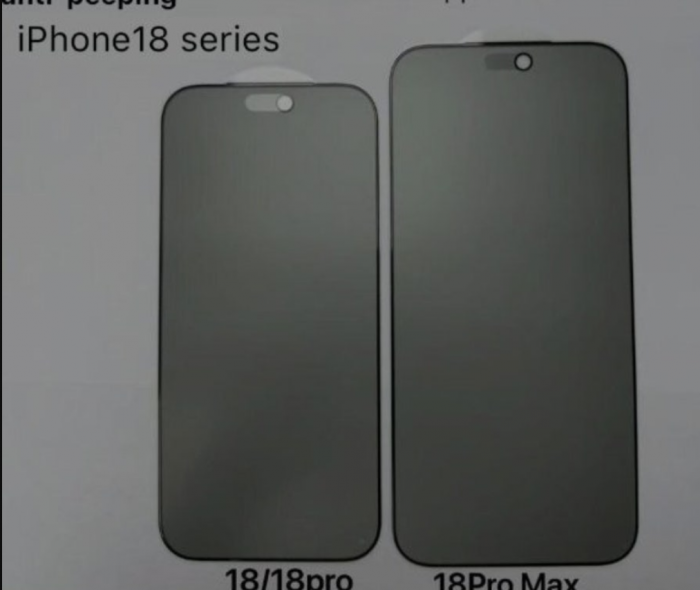 Cận cảnh miếng dán cường lực iPhone 18 Pro