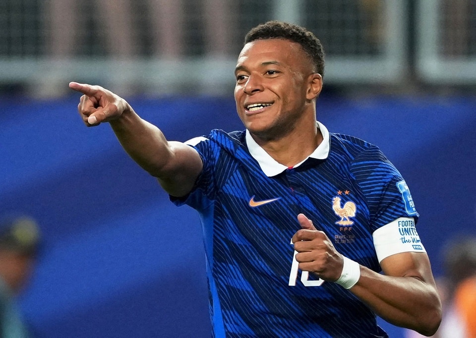 Mbappe ăn mừng bàn thắng vào lưới Iraq tại World Cup 2026