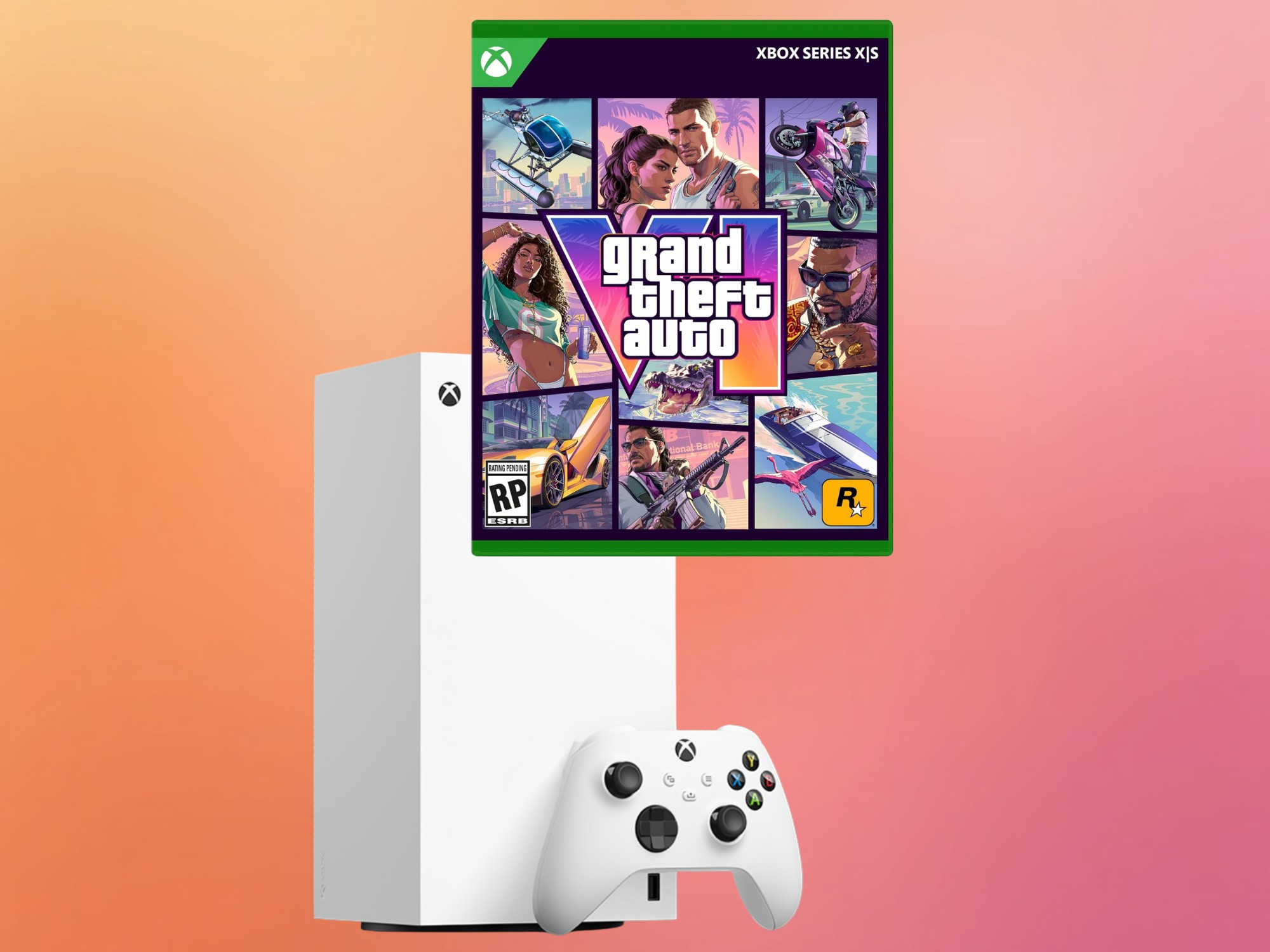 Banner quảng bá GTA 6 trên Xbox được hiển thị hạn chế