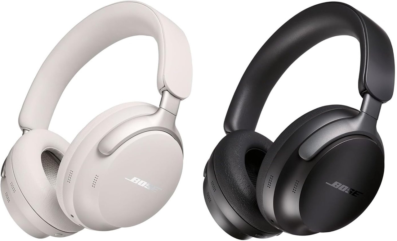 Tai nghe Bose QuietComfort Ultra phiên bản màu trắng và đen.