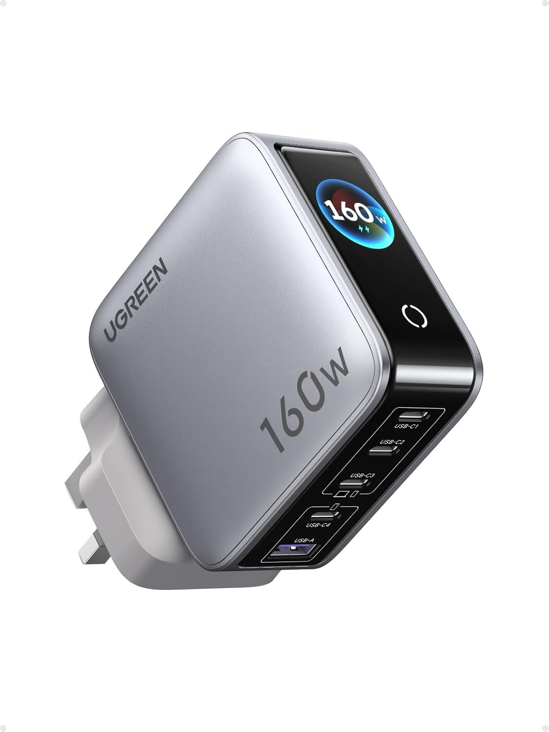 Ugreen Nexode Pro 160W phiên bản chân cắm chuẩn UK