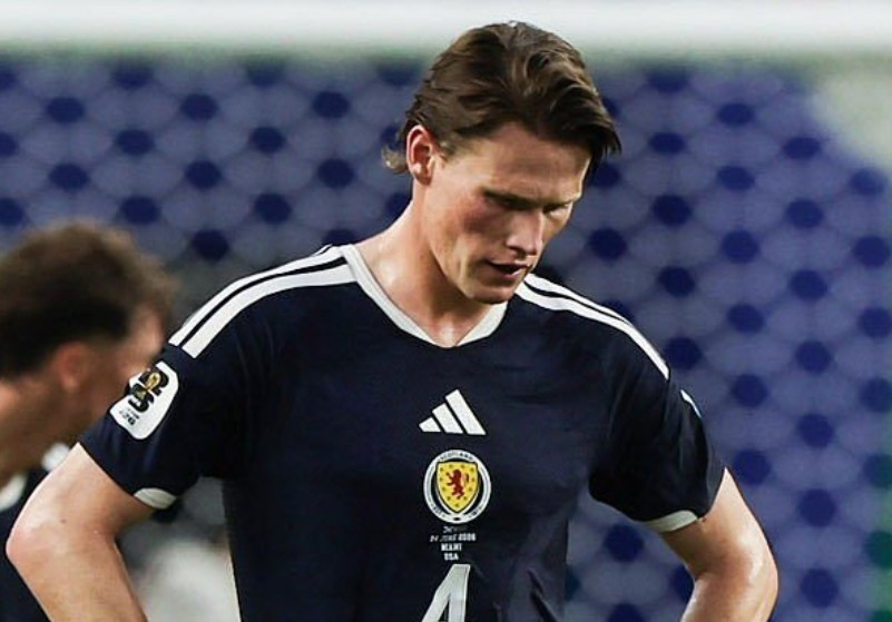 Các cầu thủ Scotland thất vọng sau trận đấu tại World Cup 2026