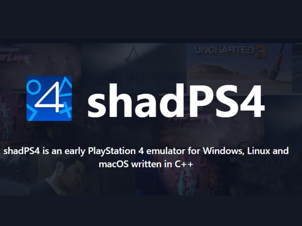 Giao diện trang chủ của dự án giả lập ShadPS4
