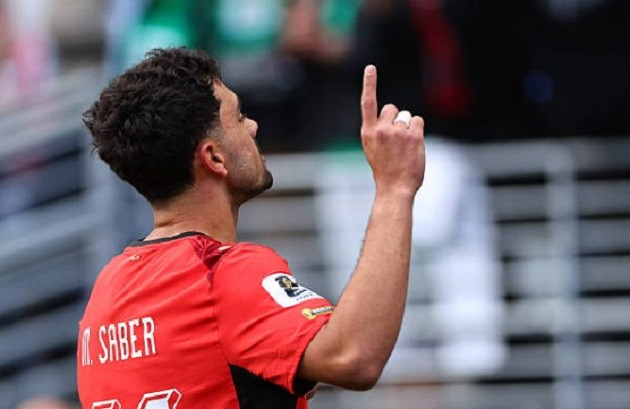 Mahmoud Saber ghi bàn mở tỷ số cho Ai Cập từ rất sớm.