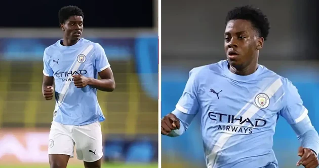 Karim Cassim và Xavier Parker trong màu áo Man City. Ảnh: Getty Images