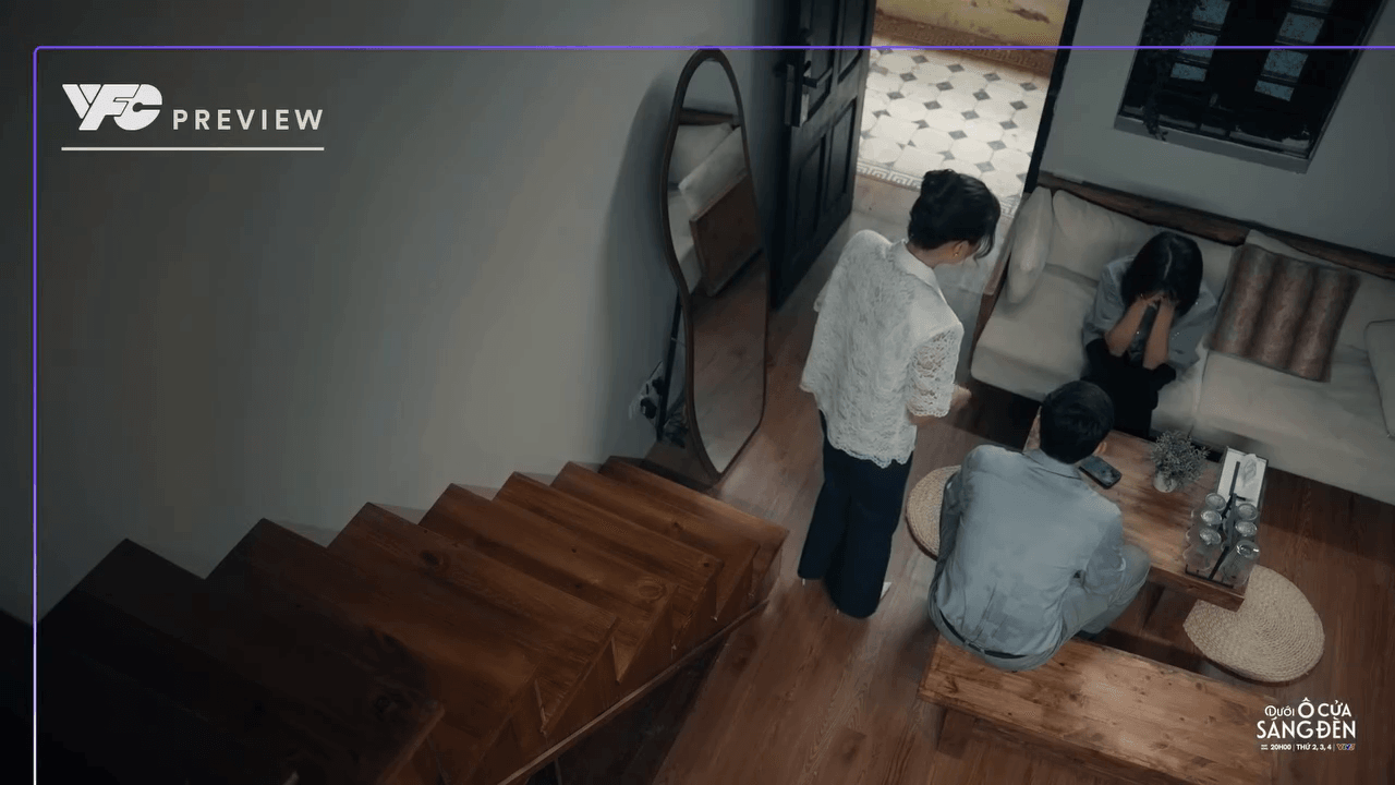 Vân đau khổ khi phát hiện bộ mặt thật của Hoàng trong tập 20 Dưới ô cửa sáng đèn.