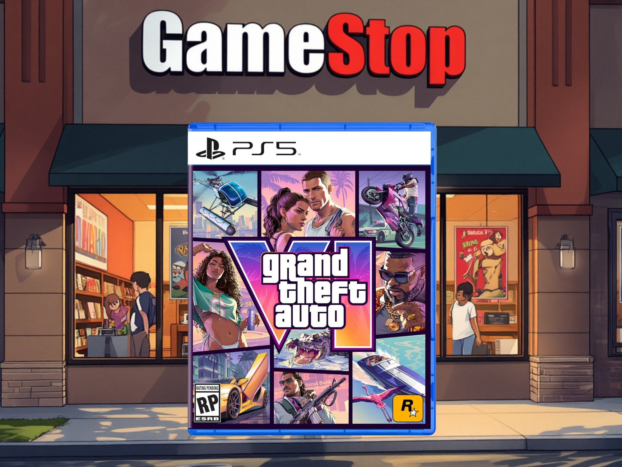 GTA 6 PS5 Standard Edition shown at GameStop