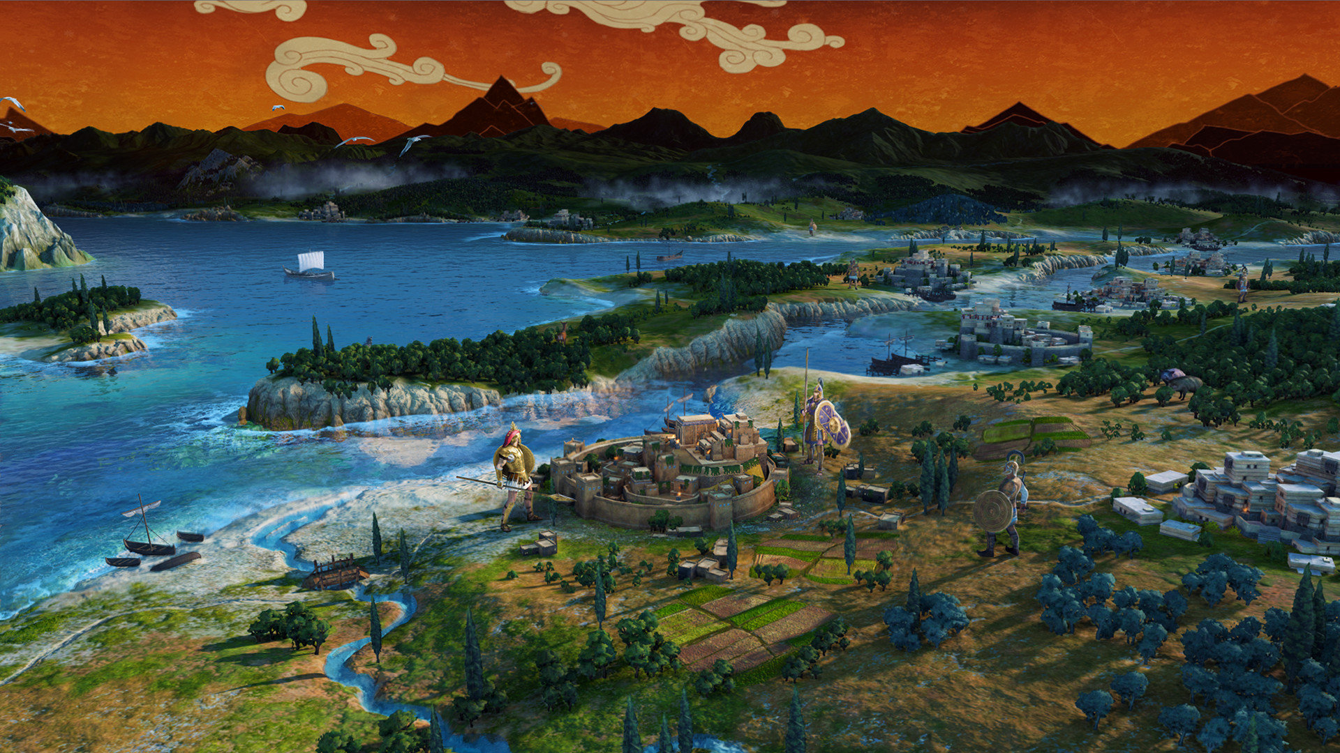 Các thành phố trong A Total War Saga: Troy.