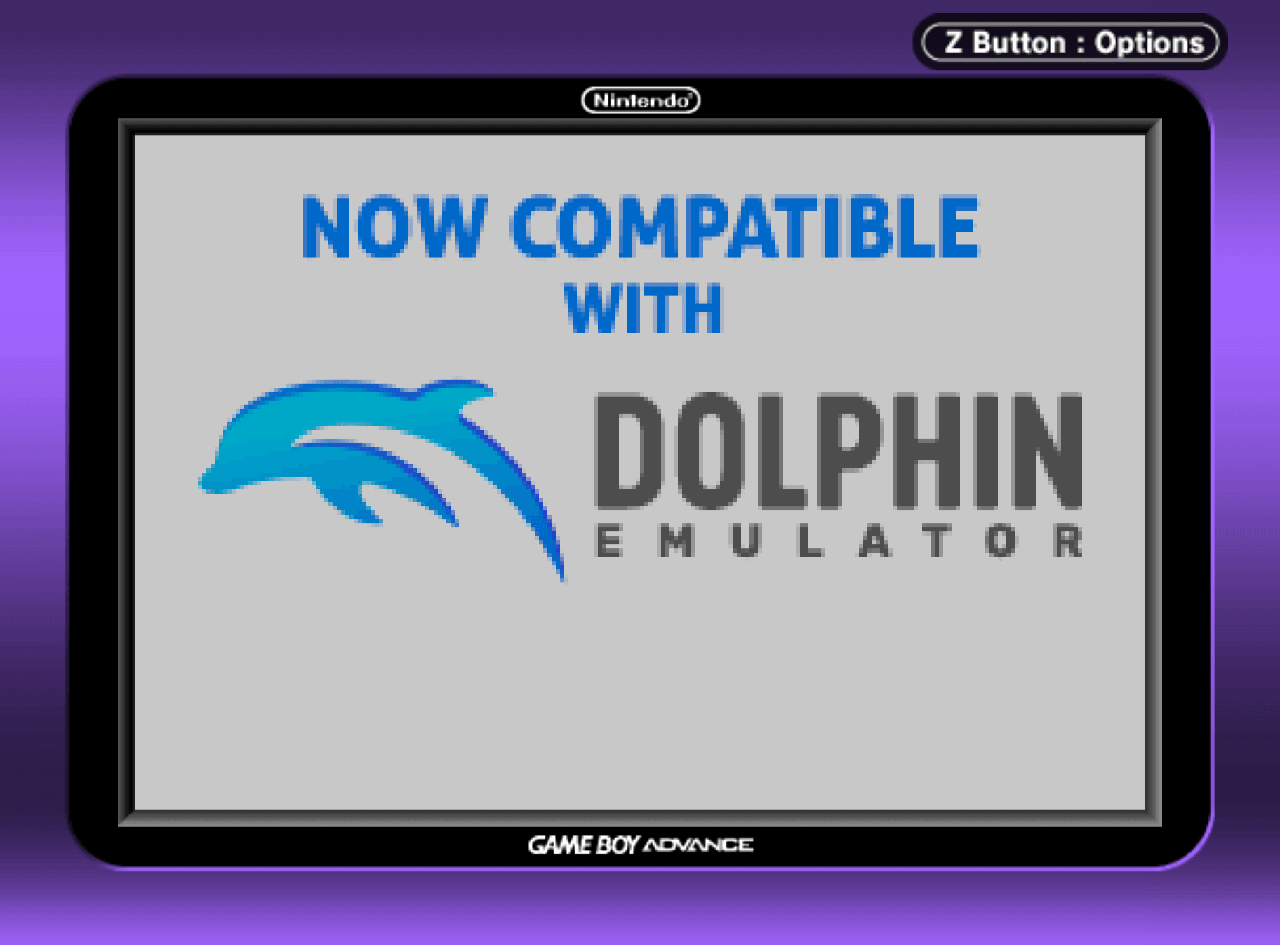 Đồ họa GBA Player chính thức của Dolphin.