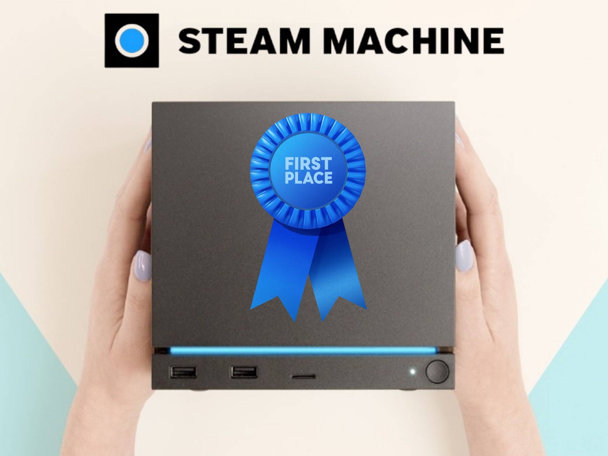 Banner quảng bá Steam Machine trên bảng xếp hạng bán chạy của Valve
