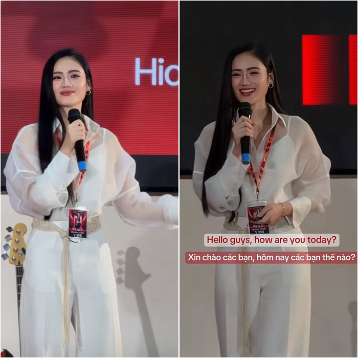 Hoa hậu Ý Nhi tự tin chia sẻ trong vai trò diễn giả tại TEDx