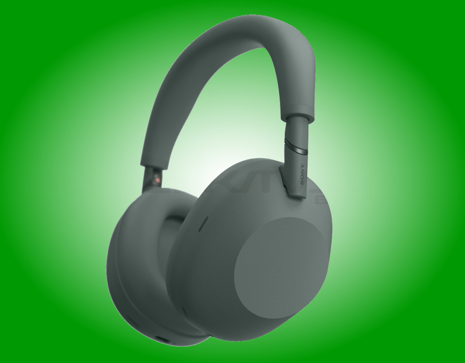 Phác thảo ý tưởng tai nghe Sony WH-1000XM6 phiên bản màu xanh lá.