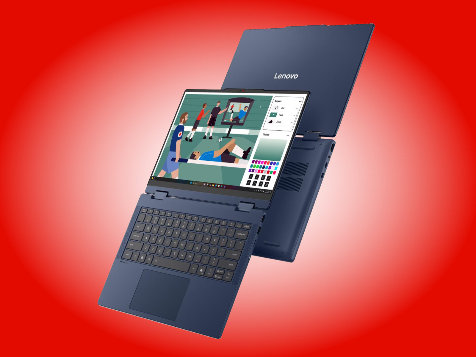 IdeaPad 5 2-in-1 14IPH11 xuất hiện với ba tùy chọn màu sắc tại thị trường châu Âu.