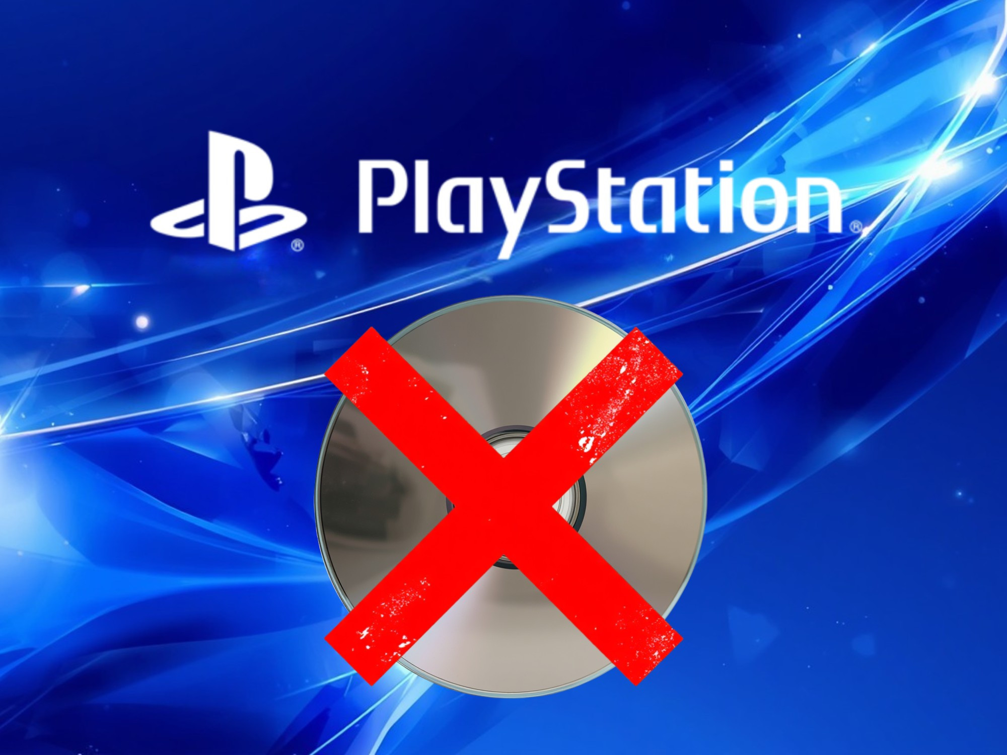 Biểu trưng PlayStation phía trên ổ đĩa PS5