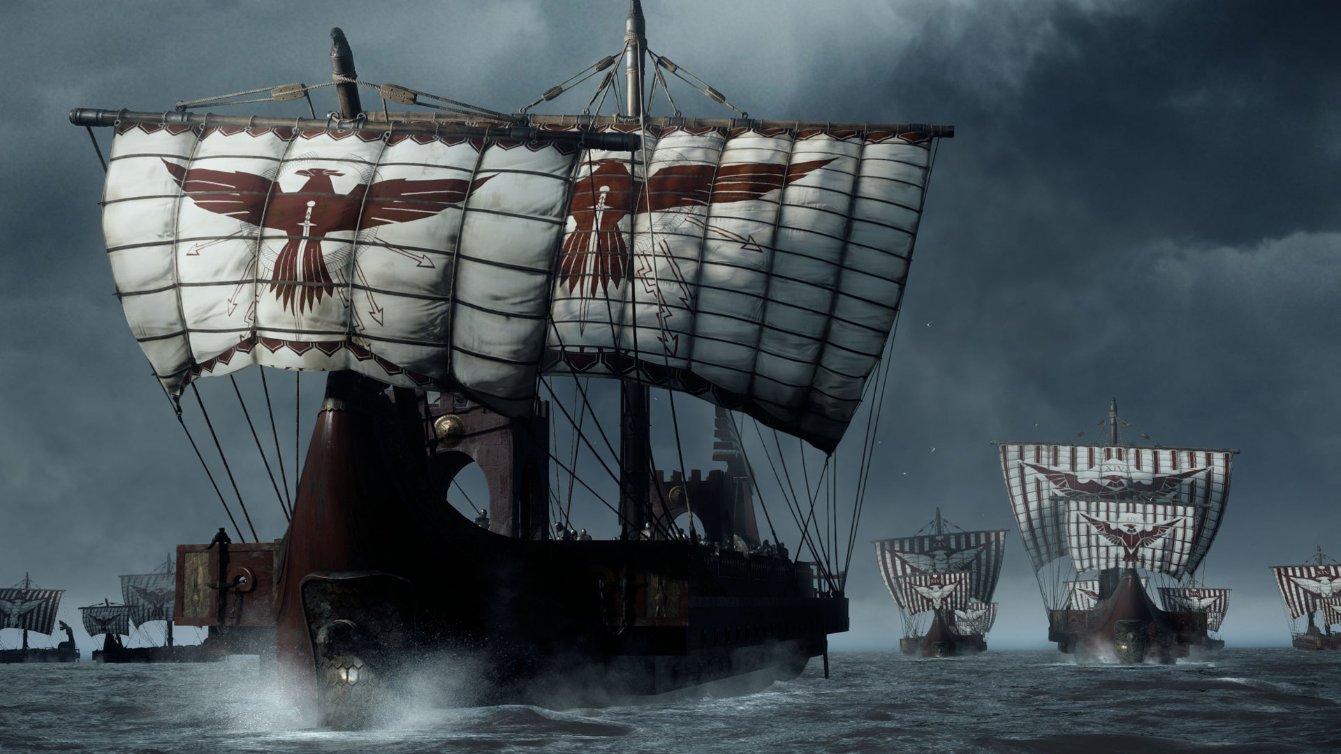 Hình ảnh những con tàu trong trò chơi Ryse: Son of Rome.