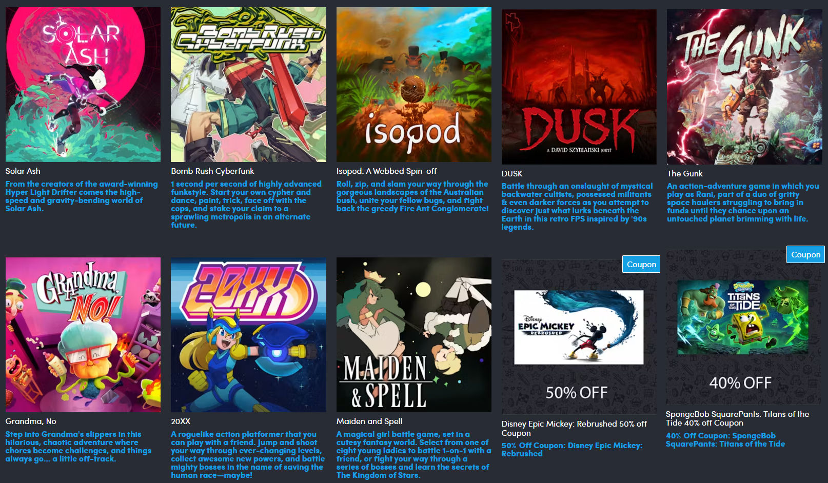 Tất cả các trò chơi có trong gói Humble Bundle GDC Summer 2026