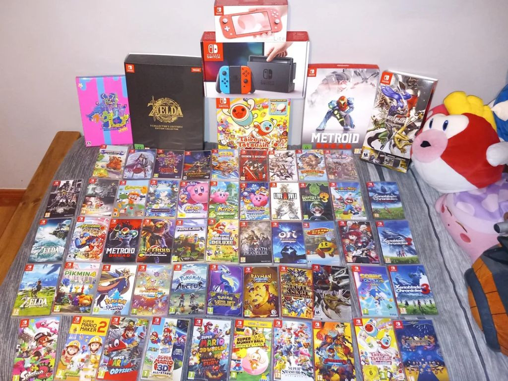 Bộ sưu tập các thẻ game vật lý của Nintendo Switch