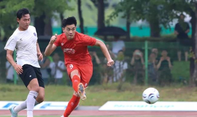 Tuyển Việt Nam thắng Siheung FC 6-0. Ảnh: VFF.