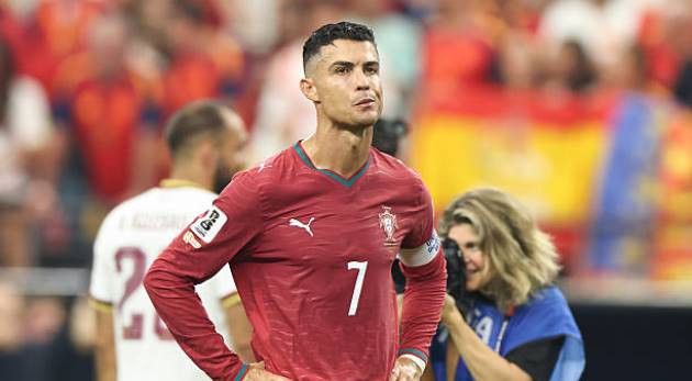 Cristiano Ronaldo thất vọng sau trận thua Tây Ban Nha tại World Cup 2026