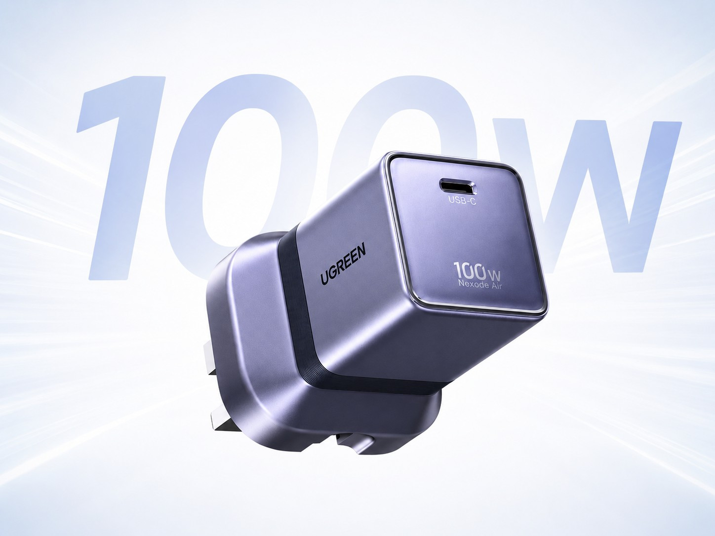 Bộ sạc Ugreen Nexode Air 100W GaN tại thị trường Anh