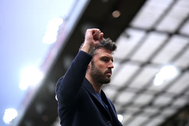 Michael Carrick trong buổi tập của Manchester United. Ảnh: Getty.