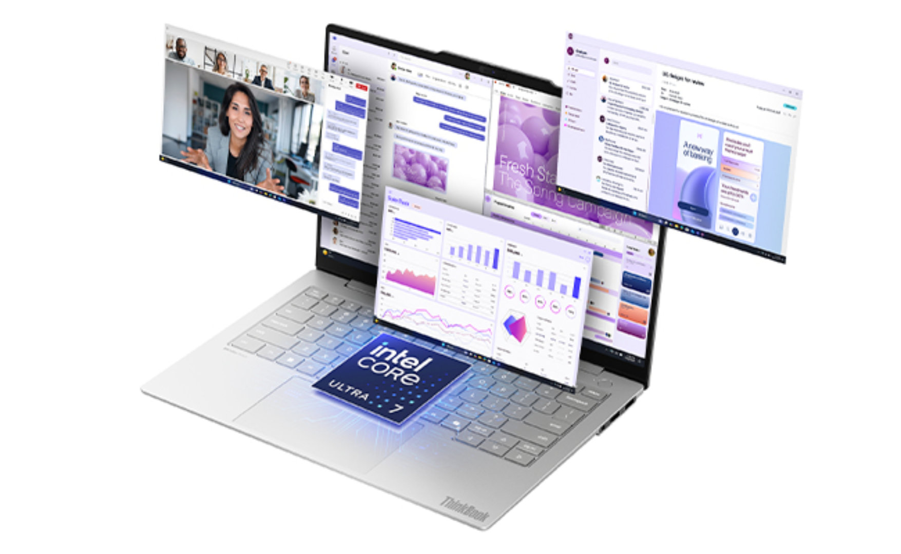 Thiết kế mỏng nhẹ của Lenovo ThinkBook 14x.