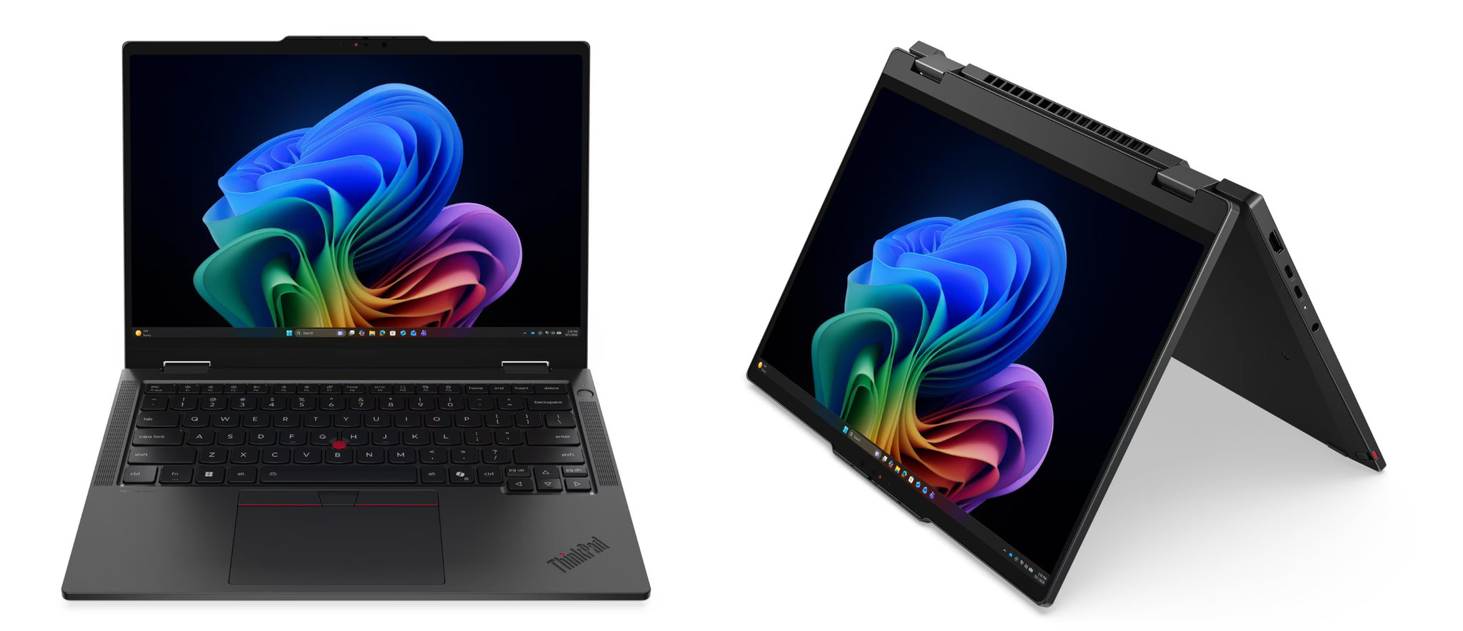 Cận cảnh thiết kế bản lề xoay gập của ThinkPad T14s 2-in-1 Gen 2.
