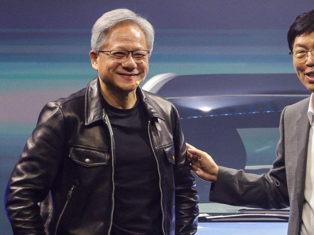 CEO Nvidia Jensen Huang mặc áo khoác da Tom Ford tại Taipei